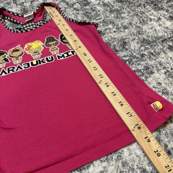 10/12 L Gwen Stefani Harajuku Mini Tank Top No Doubt Lovers Pink Bow Racerback - Picture 5 of 8